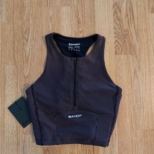 Women's Black Striped Top